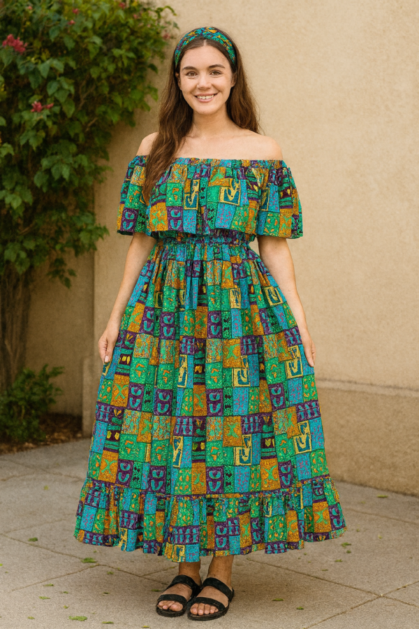 African Printed Drop Shoulder