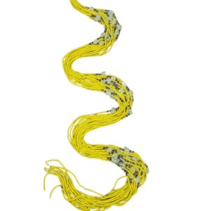 Yellow& blue waist beads