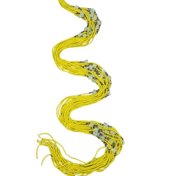 Yellow& blue waist beads