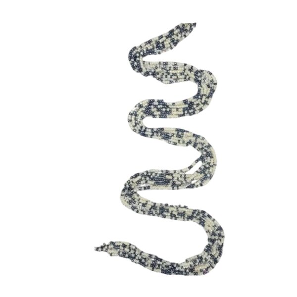 Black & white waist beads