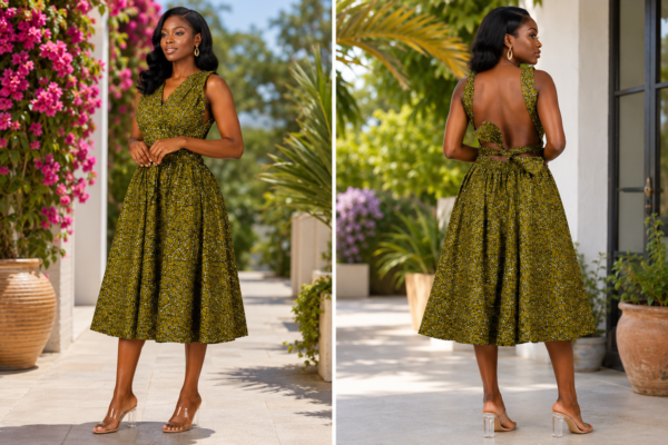 Infinity short Dress-Green