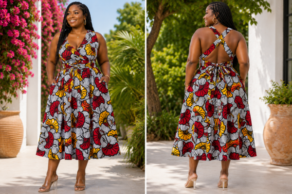 Infinity Short Dress- leafy petals
